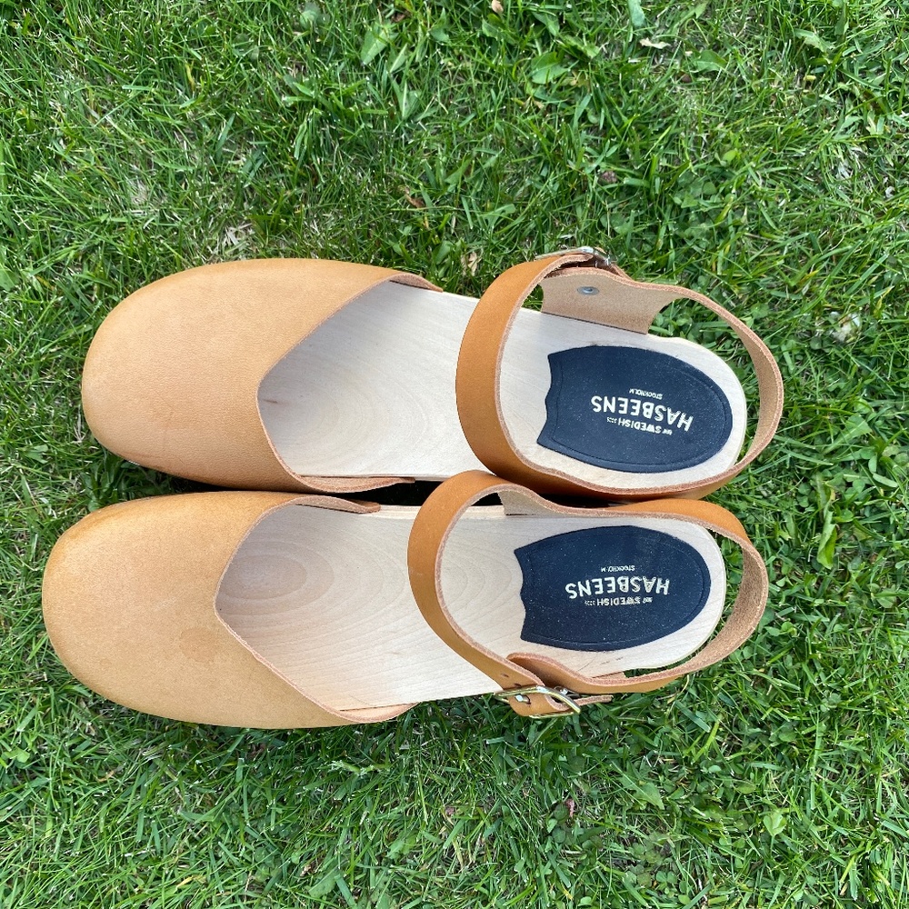 Swedish Hasbeens Clog w/Strap